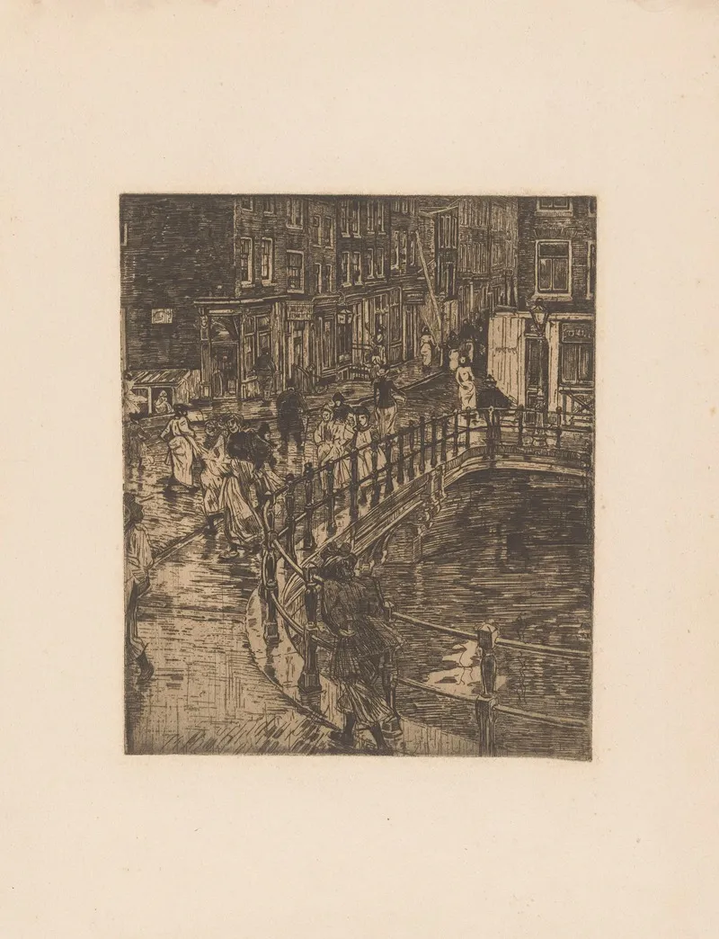 Brug Over De Prinsengracht In Amsterdam