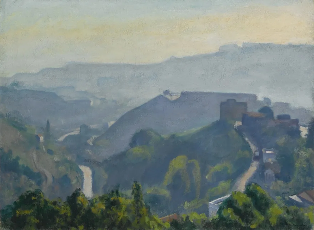 Brume Sur Les Coteaux Dalger by Albert Marquet - Canvas Print