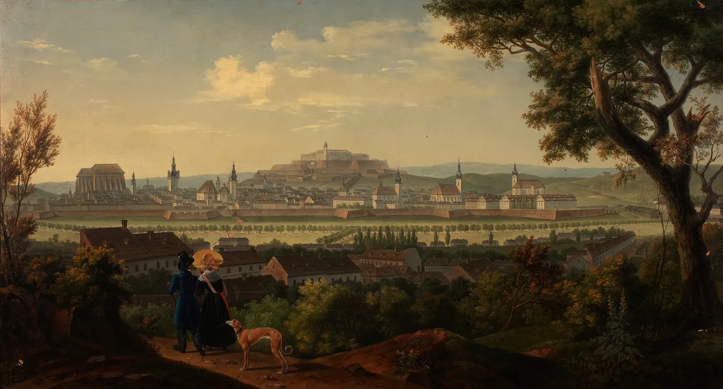 Brunn Mit Spielberg by Alois von Saar - Canvas Print