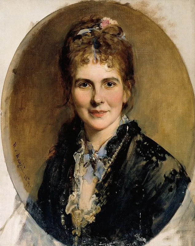 Brustbild Einer Jungen Frau