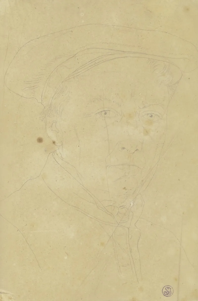 Brustbild Eines Bartlosen Mannes 2