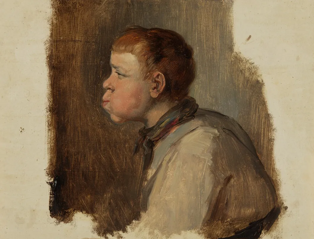 Brustbild Eines Jungen