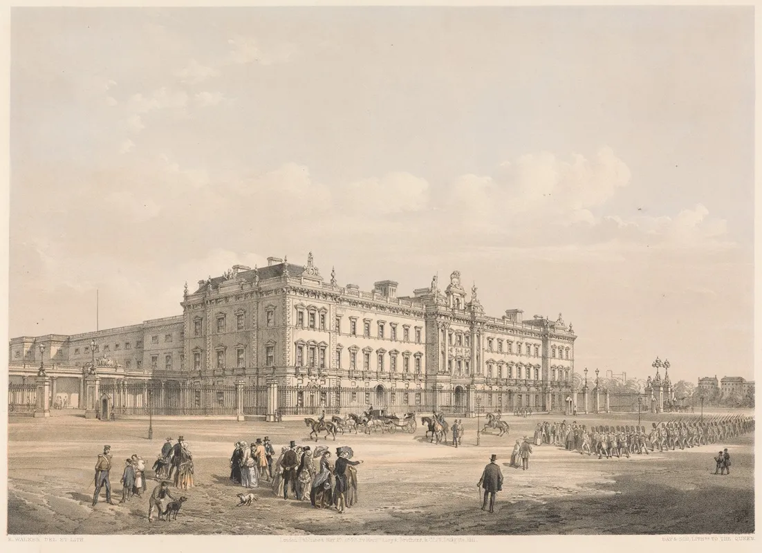 Buckingham Palace by Edmund Walker - Canvas Print
