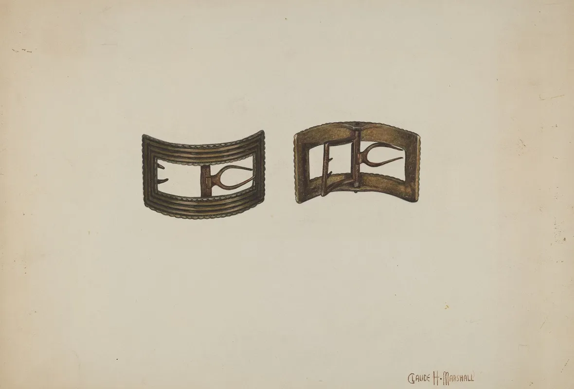 Buckles by Claude Marshall - Canvas Print