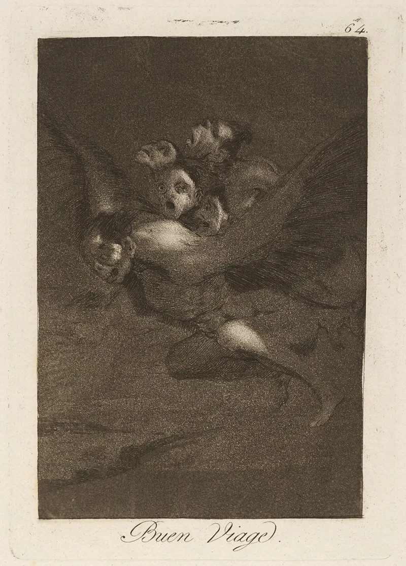 Buen Viage Bon Voyage by Francisco de Goya - Canvas Print