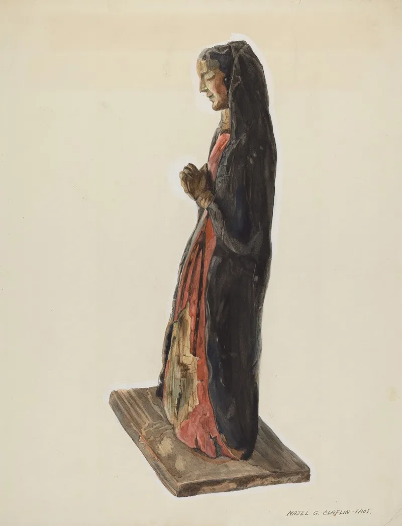 Bulto Santa Rita 2 by Majel G. Claflin - Canvas Print