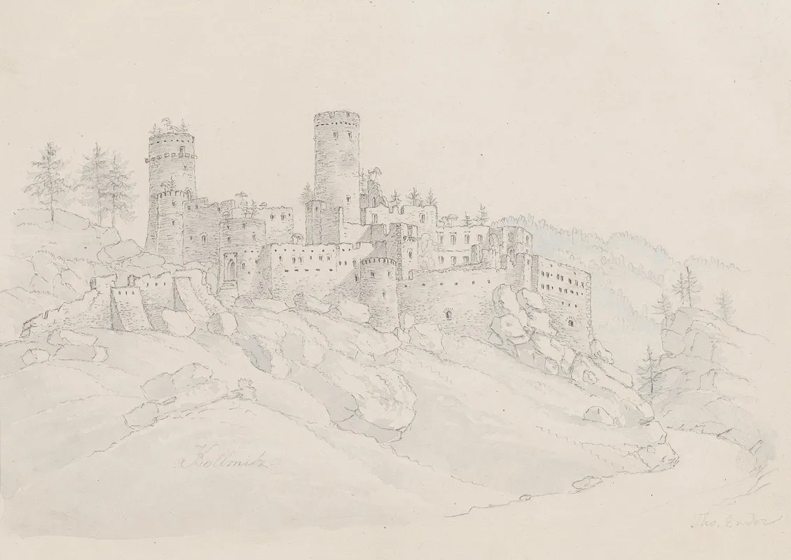 Burg Kollmitz by Thomas Ender - Canvas Print