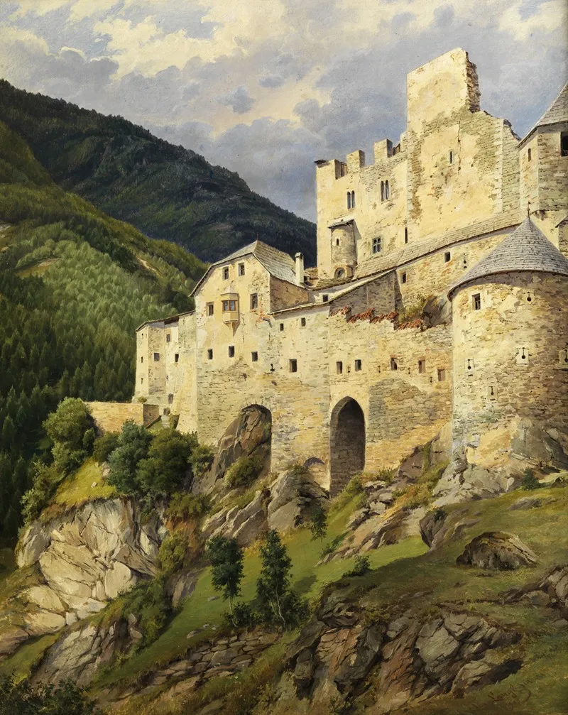 Burg Taufers 2 by Josef Langl - Canvas Print