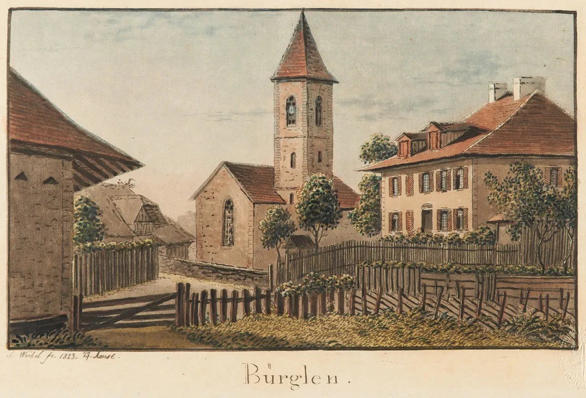 Burglen by Jakob Samuel Weibel - Canvas Print