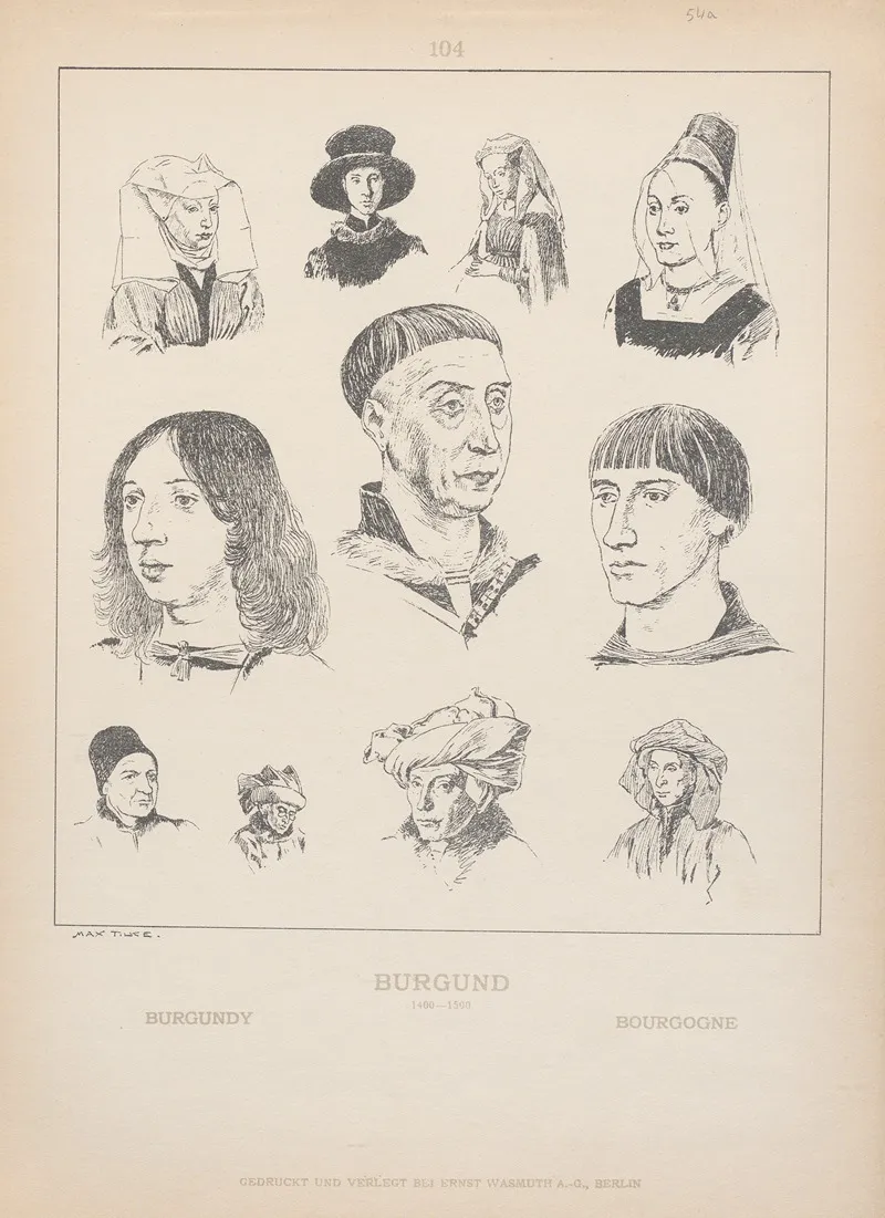 Burgundy 2 by Adolf Rosenberg - Canvas Print