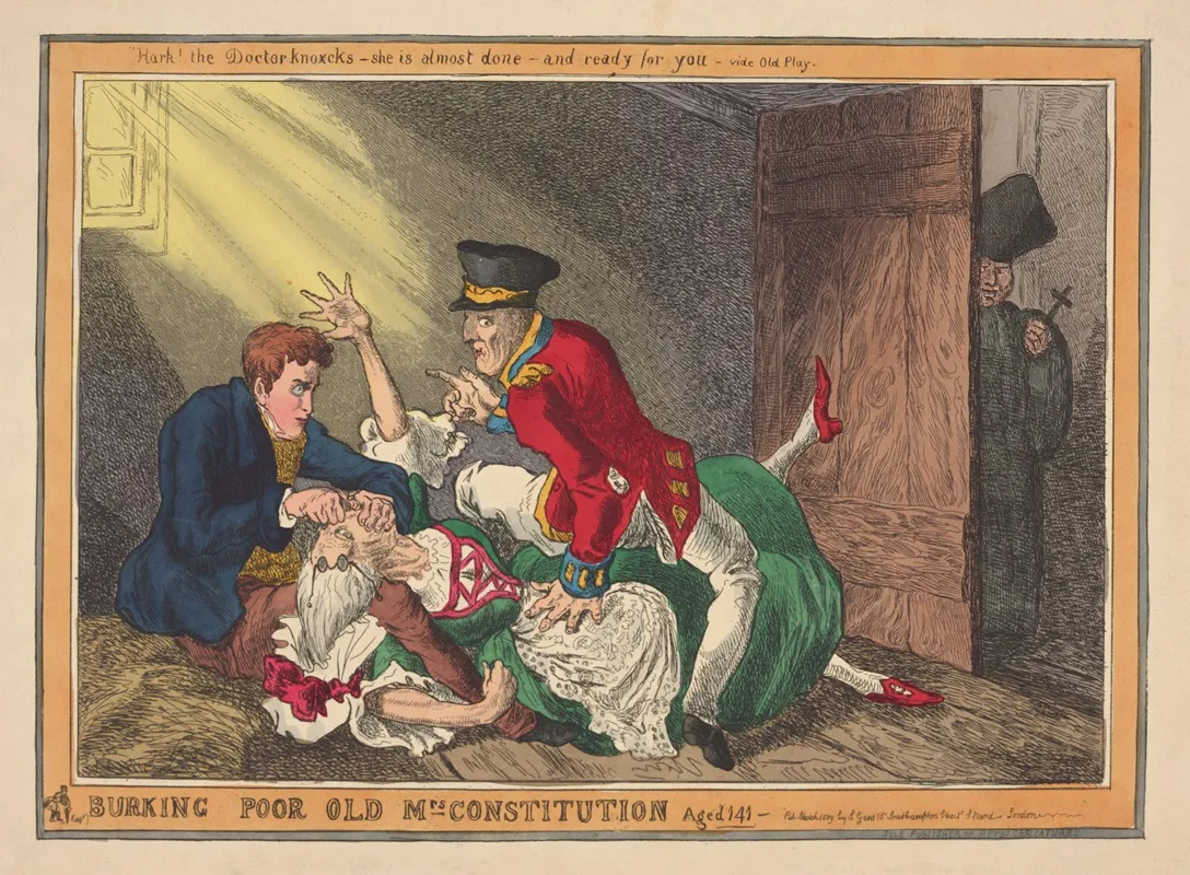 Burking Poor Old Mrs Constitution Aged 141