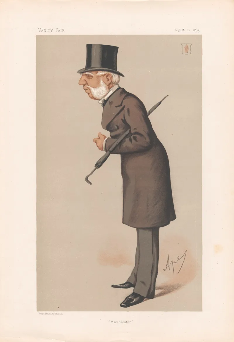 Businessmen And Empire Builders Manchester Sir Thomas Bazley 21 April 1875 by Carlo Pellegrini - Canvas Print