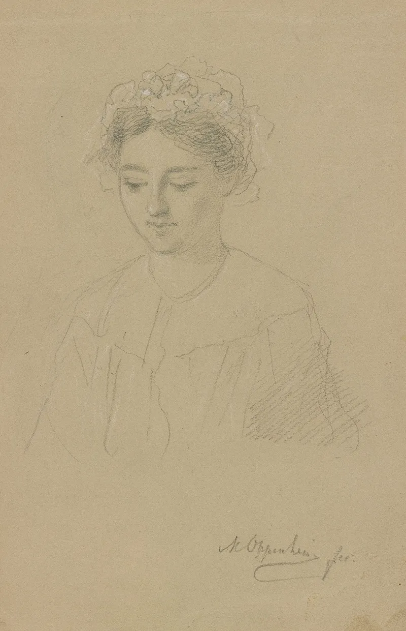 Bust Length Portrait Of A Woman 2