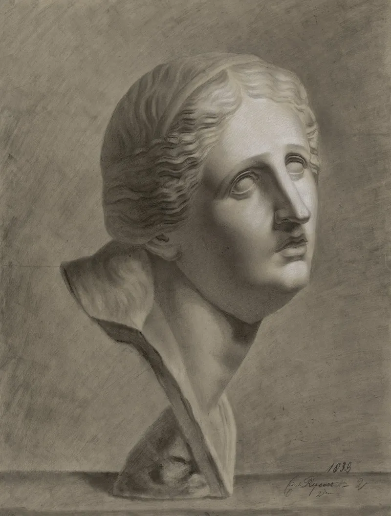 Bust Of Niobe 2 by Charles Recour  - Canvas Print