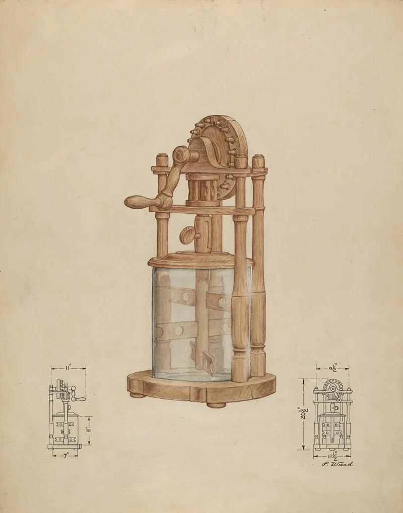 Butter Churn 7 by Paul Ward - Canvas Print