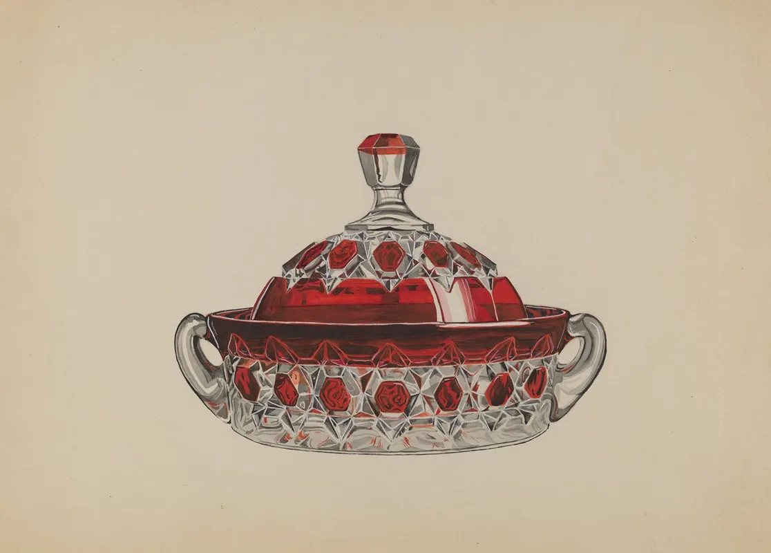 Butter Dish by Dorothy Posten - Canvas Print