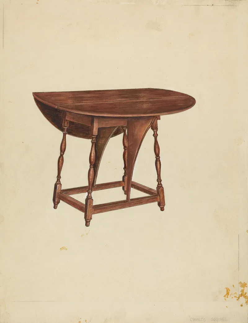 Butterfly Table by Charles Squires - Canvas Print