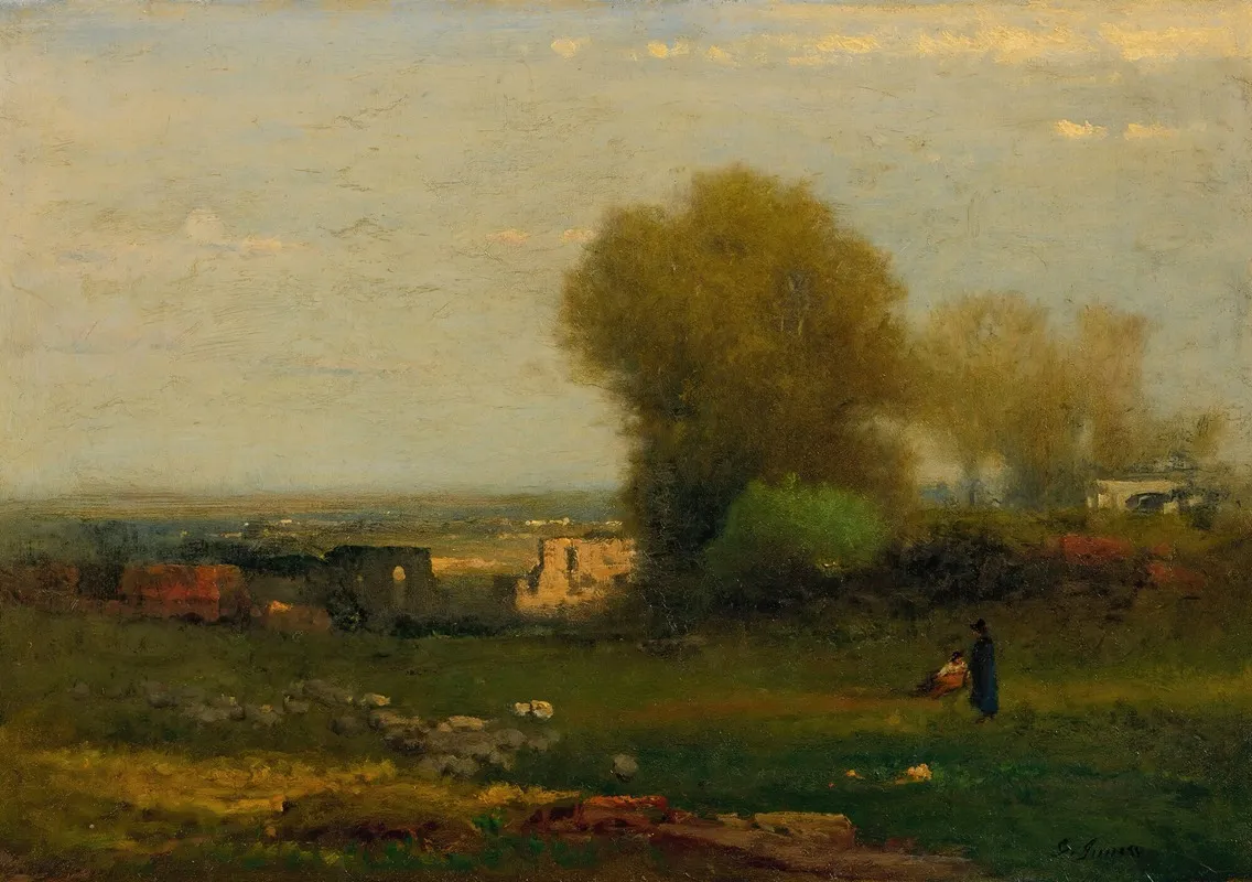 By The Old Aqueduct Campagna Italy
