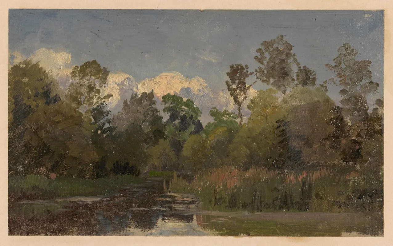 By The River Barycz by Adolf Dressler - Canvas Print