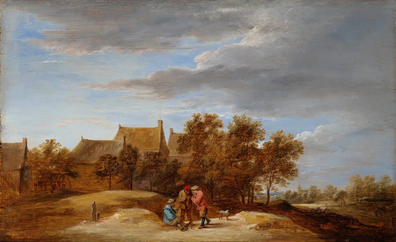 By The Wayside by David Teniers The Younger - Canvas Print