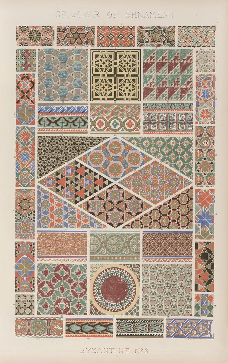 Byzantine No 3 2 by Owen Jones - Canvas Print