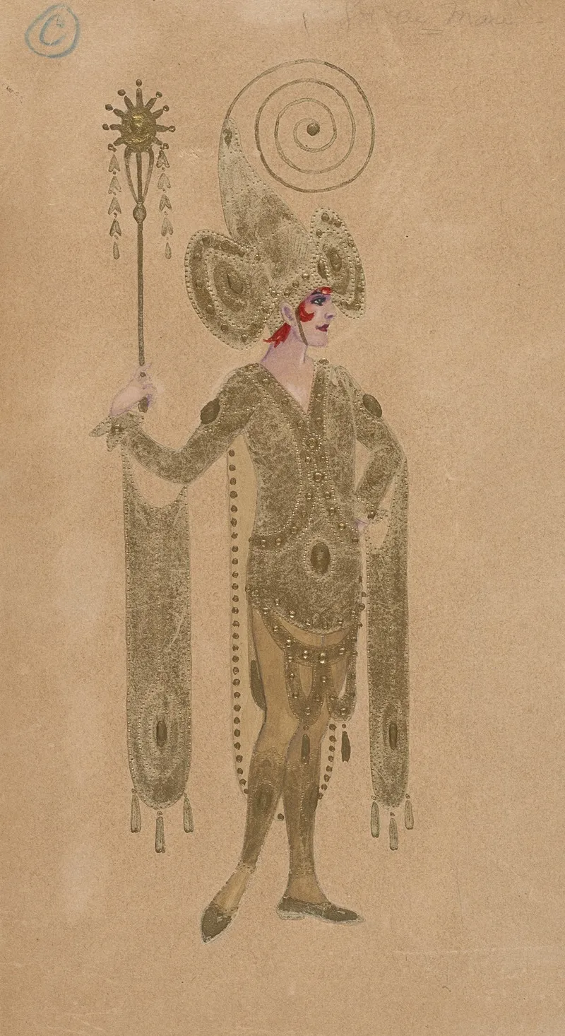 C Golden Man by Will R. Barnes - Canvas Print