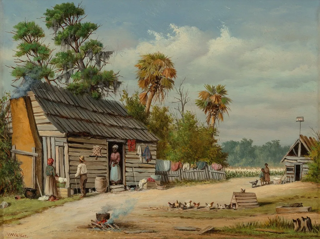 Cabin by William Aiken Walker - Canvas Print