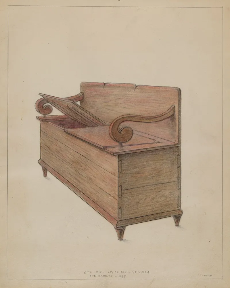Cabinet 3 by Franklin C. Moyan - Canvas Print