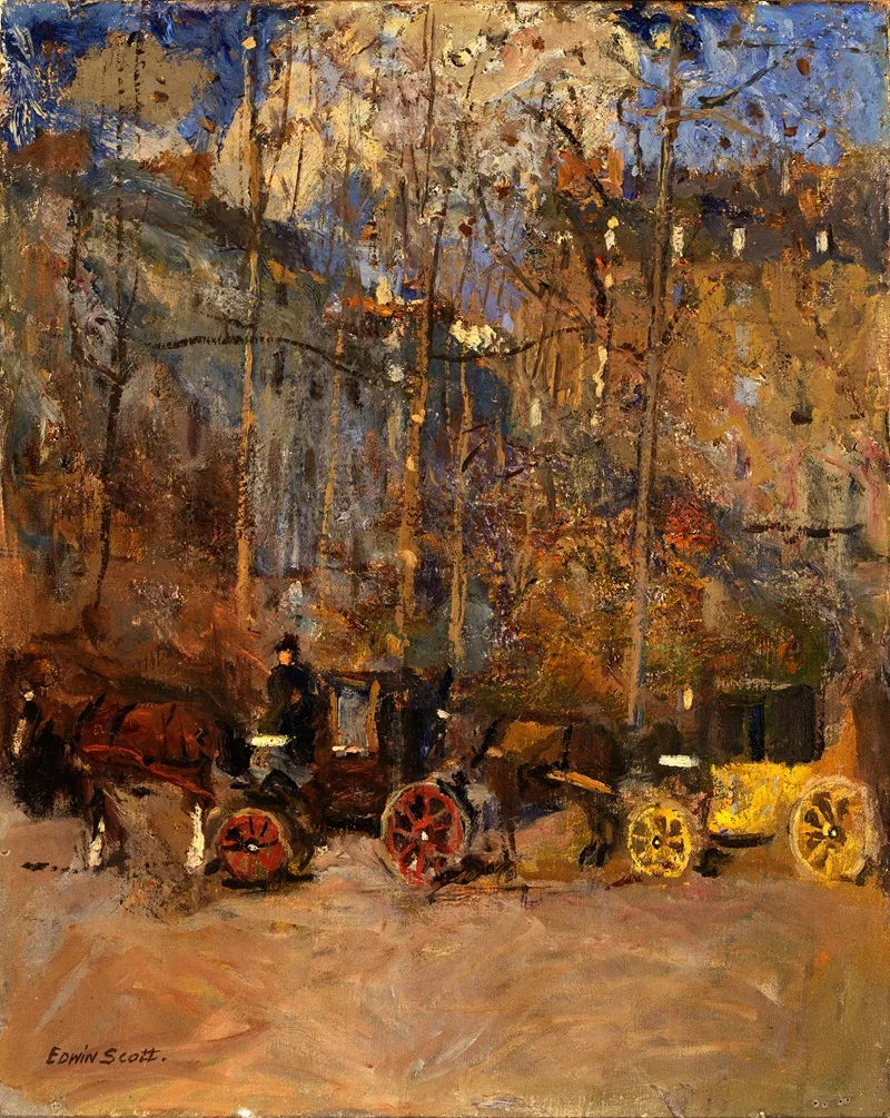 Cabs by Frank Edwin Scott - Canvas Print