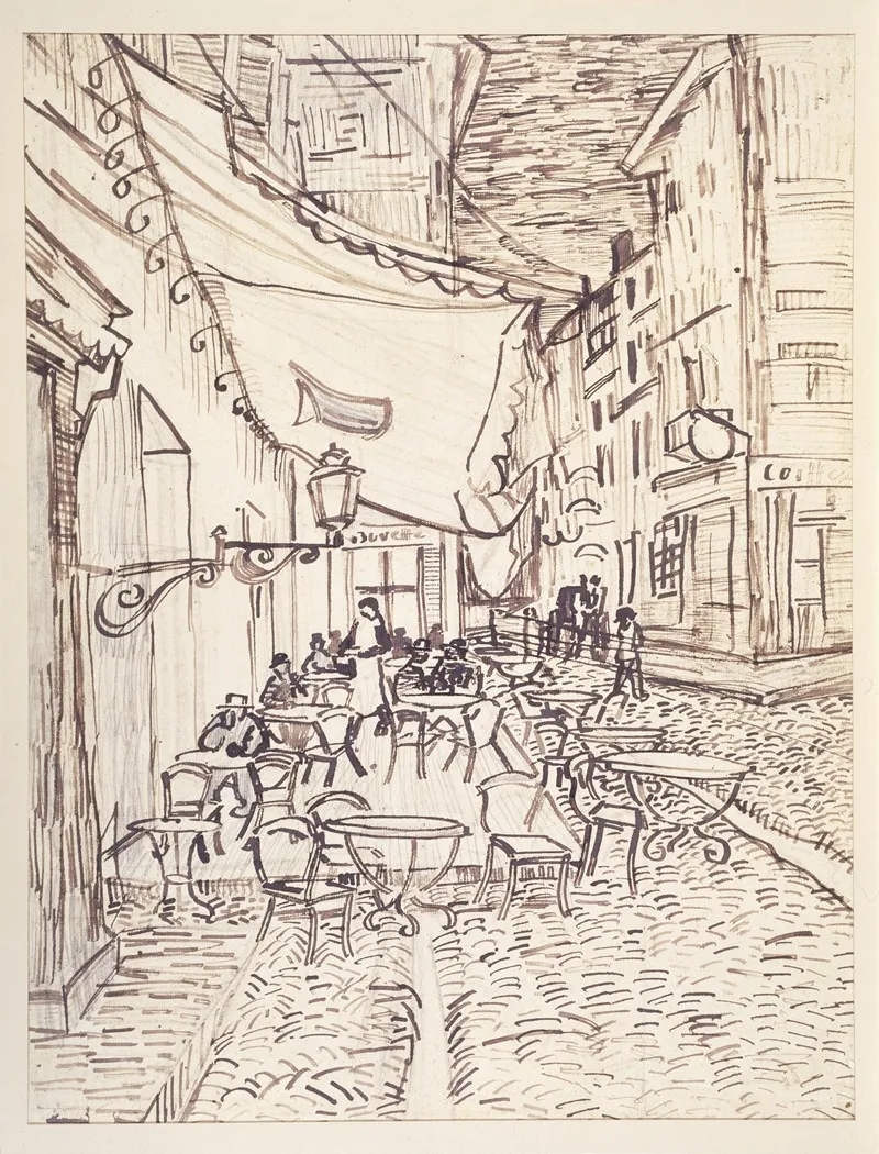Cafe Terrace At Night