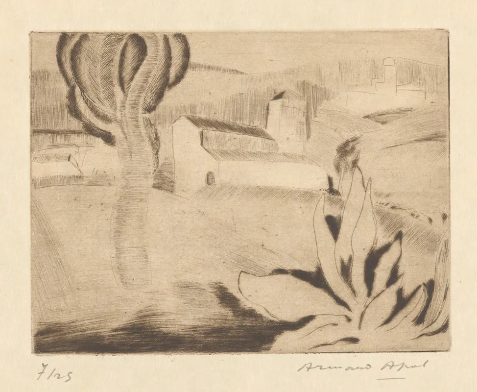 Cagnes 2 by Armand Apol - Canvas Print