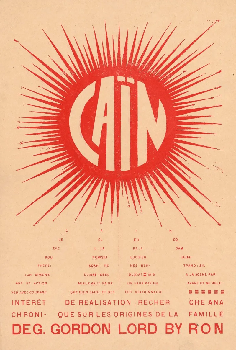 Cain De G Gordon Lord Byron