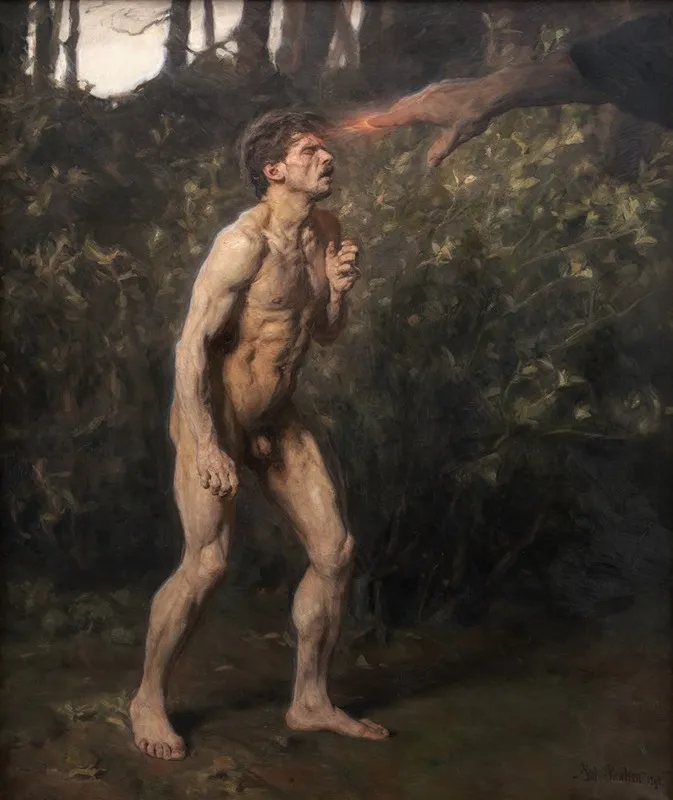 Cain by Julius Paulsen - Canvas Print