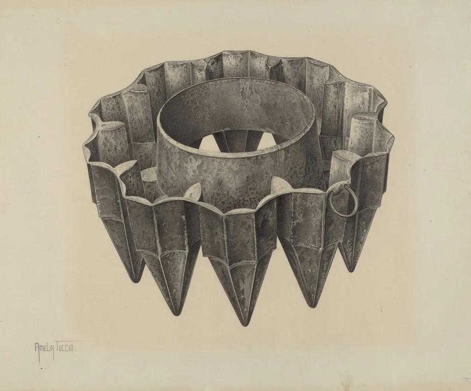 Cake Mold by Amelia Tuccio - Canvas Print