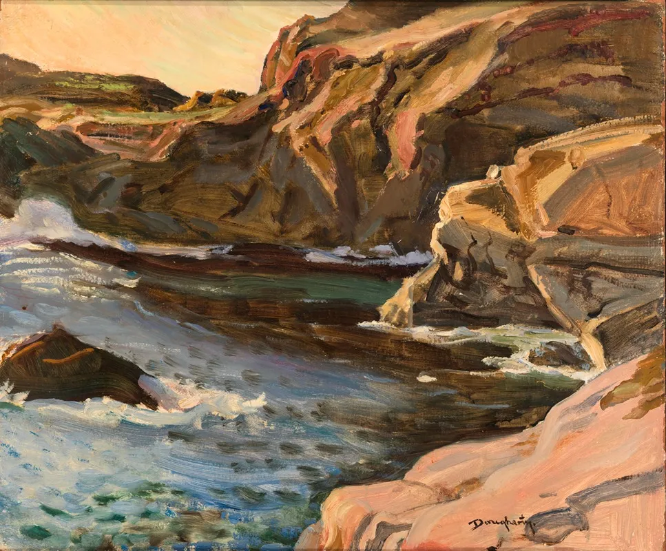 California Cliffs by Paul Dougherty - Canvas Print