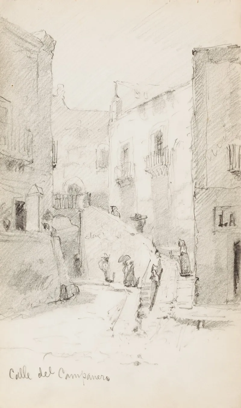 Calle Del Campanero by Howard Russell Butler - Canvas Print