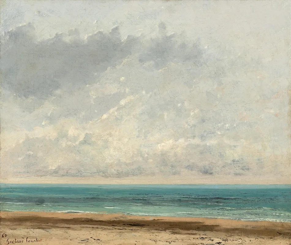 Calm Sea by Gustave Courbet - Canvas Print