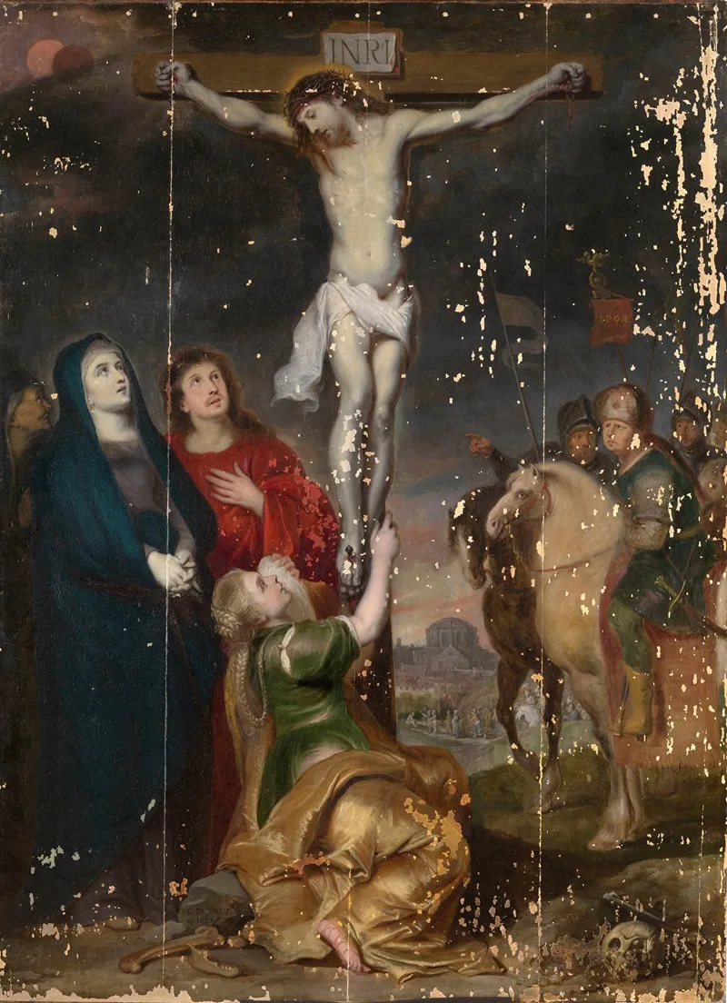Calvary 10 by Cornelis de Vos - Canvas Print