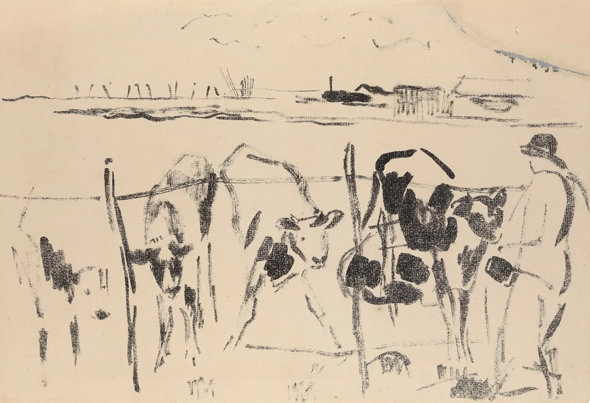 Calves In A Meadow