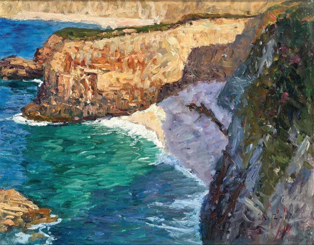 Camaret Kuste Bei Brest by Alfred Zoff - Canvas Print