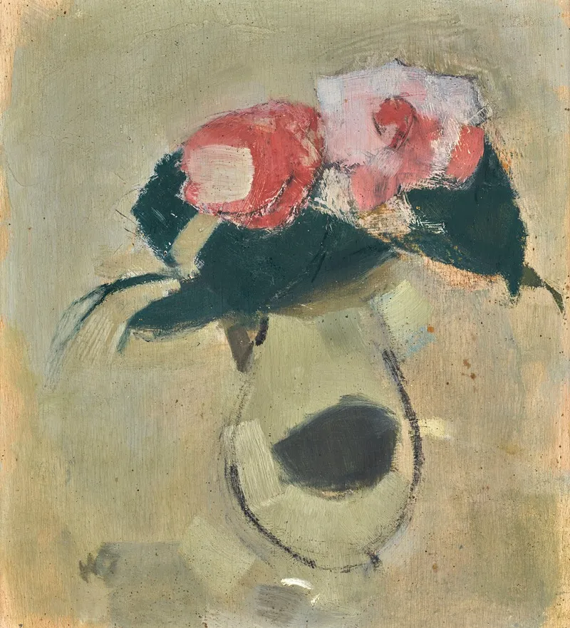 Camellias by Helene Schjerfbeck - Canvas Print