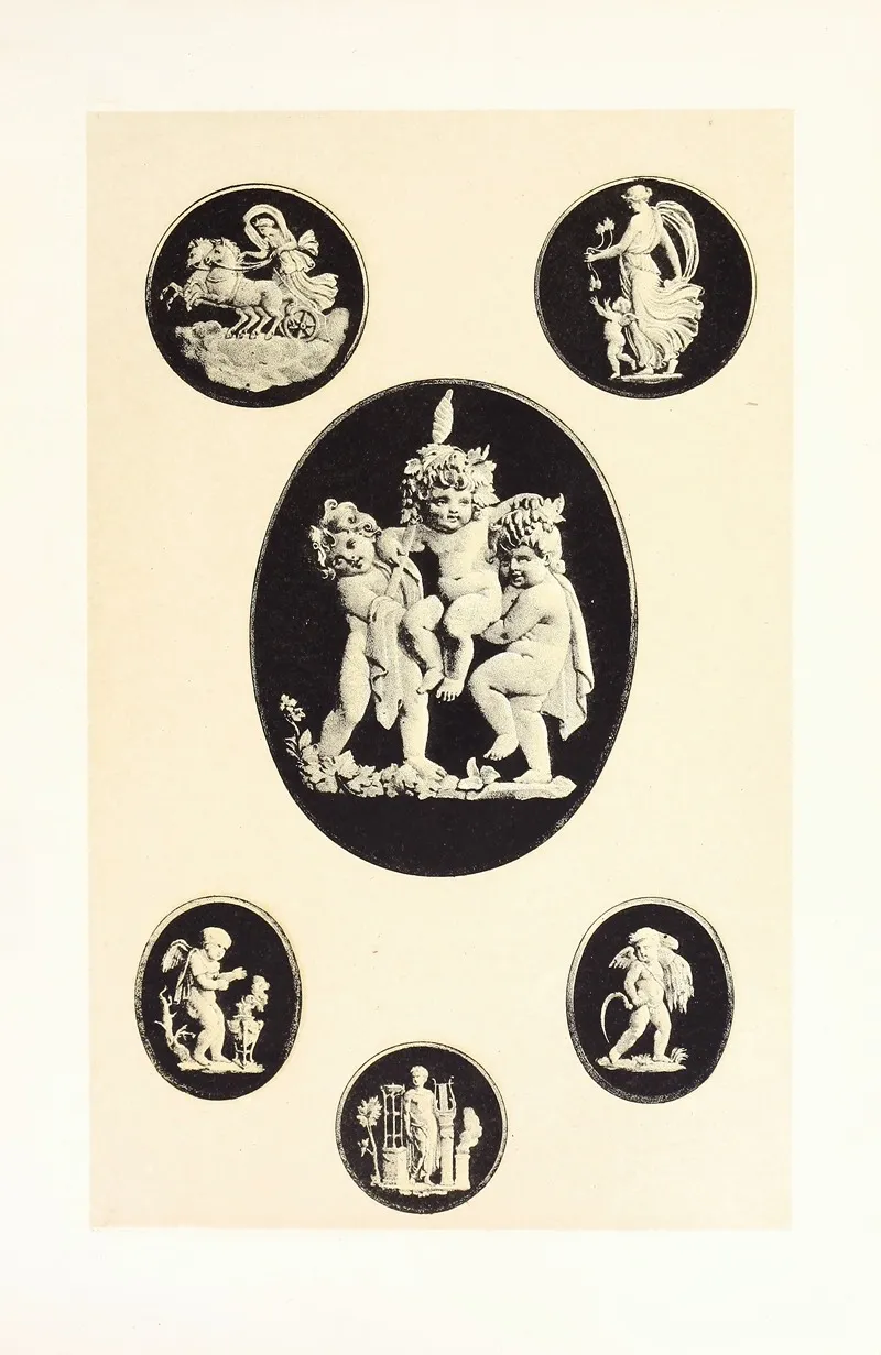 Cameos In Old Wedgwood Ware by John Charles Robinson - Canvas Print