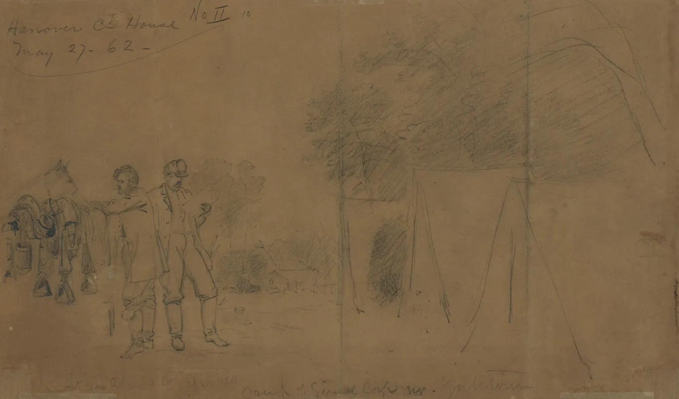 Camp Of Signal Corps Nr Yorktown