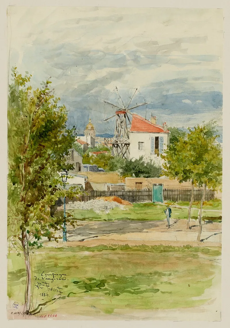 Campagne De Vaugirard by Alexandre Prévost - Canvas Print