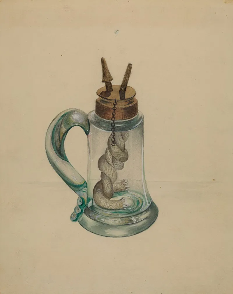 Camphene Lamp 10 by John Tarantino - Canvas Print