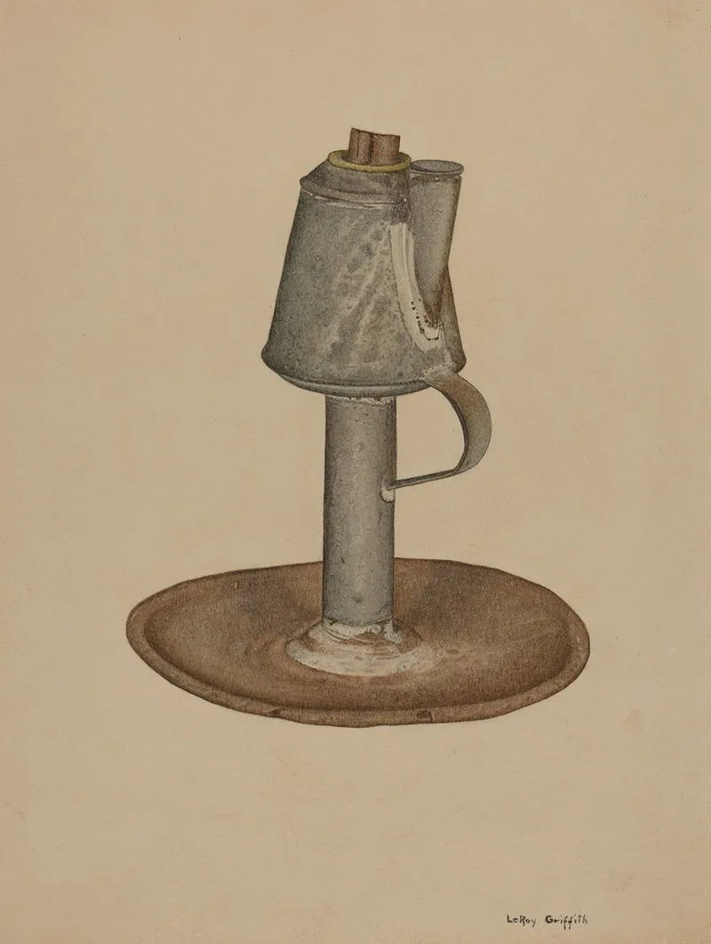 Camphene Lamp 11 by LeRoy Griffith - Canvas Print