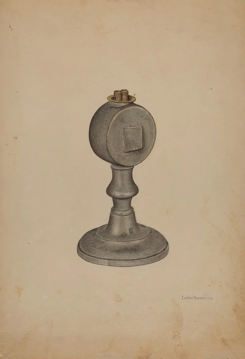 Camphor Lamp by LeRoy Griffith - Canvas Print