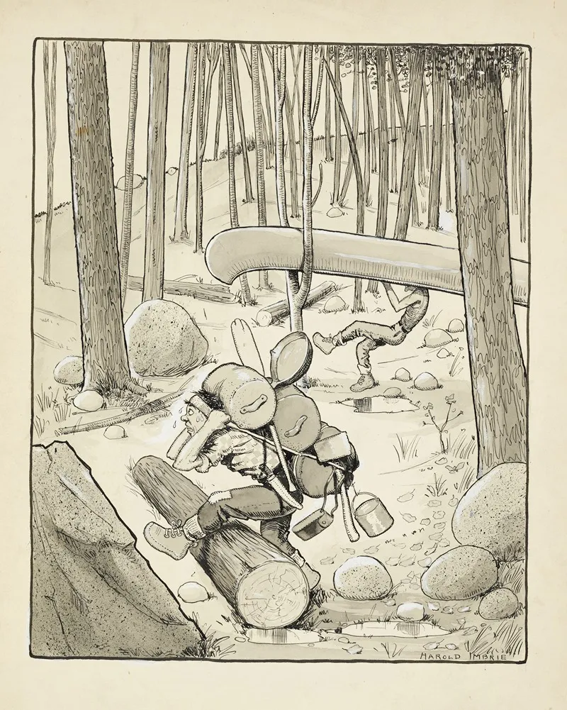 Camping by Harold Imbrie - Canvas Print