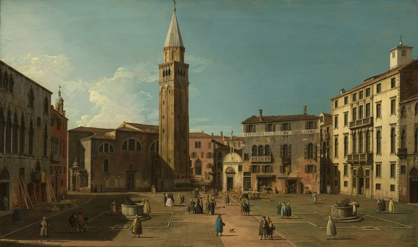 Campo Santangelo Venice by Canaletto - Canvas Print