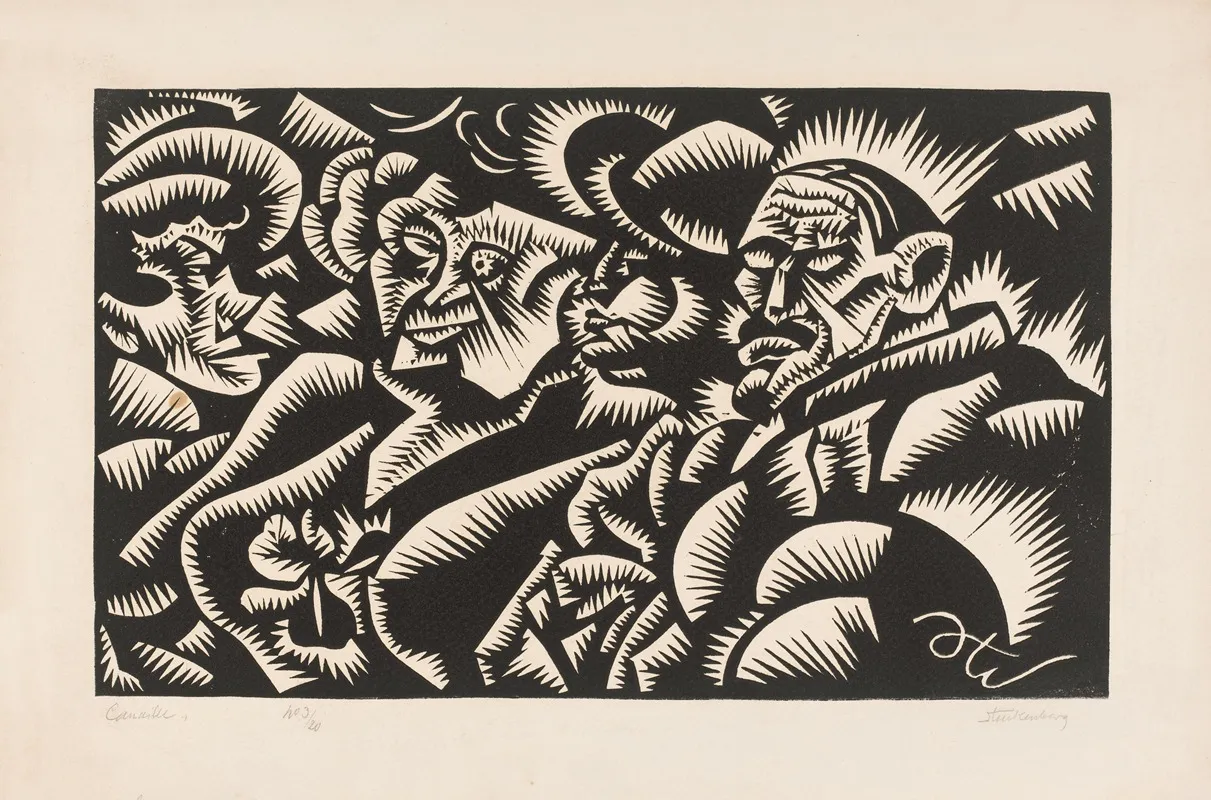 Canaille by Fritz Stuckenberg - Canvas Print